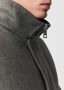 Cashmere Utility Track Jacket - Slate